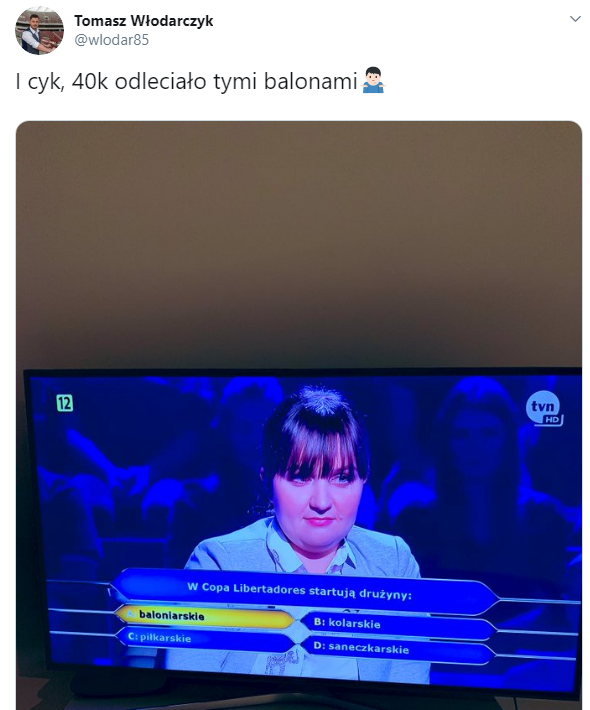 PIŁKARSKIE pytanie w Milionerach :D